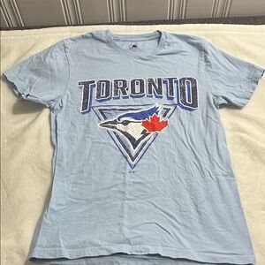 Majestic Blue Toronto Tee with Red Leaf